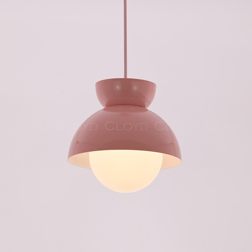 Подвесной светильник Cloyd ERMA-A P1 / Ø20 см - коралловый (арт.11340)