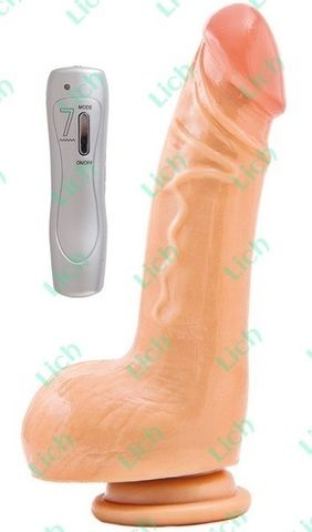 Вибратор RealStick #117 с 7 режимами вибрации, 19 см