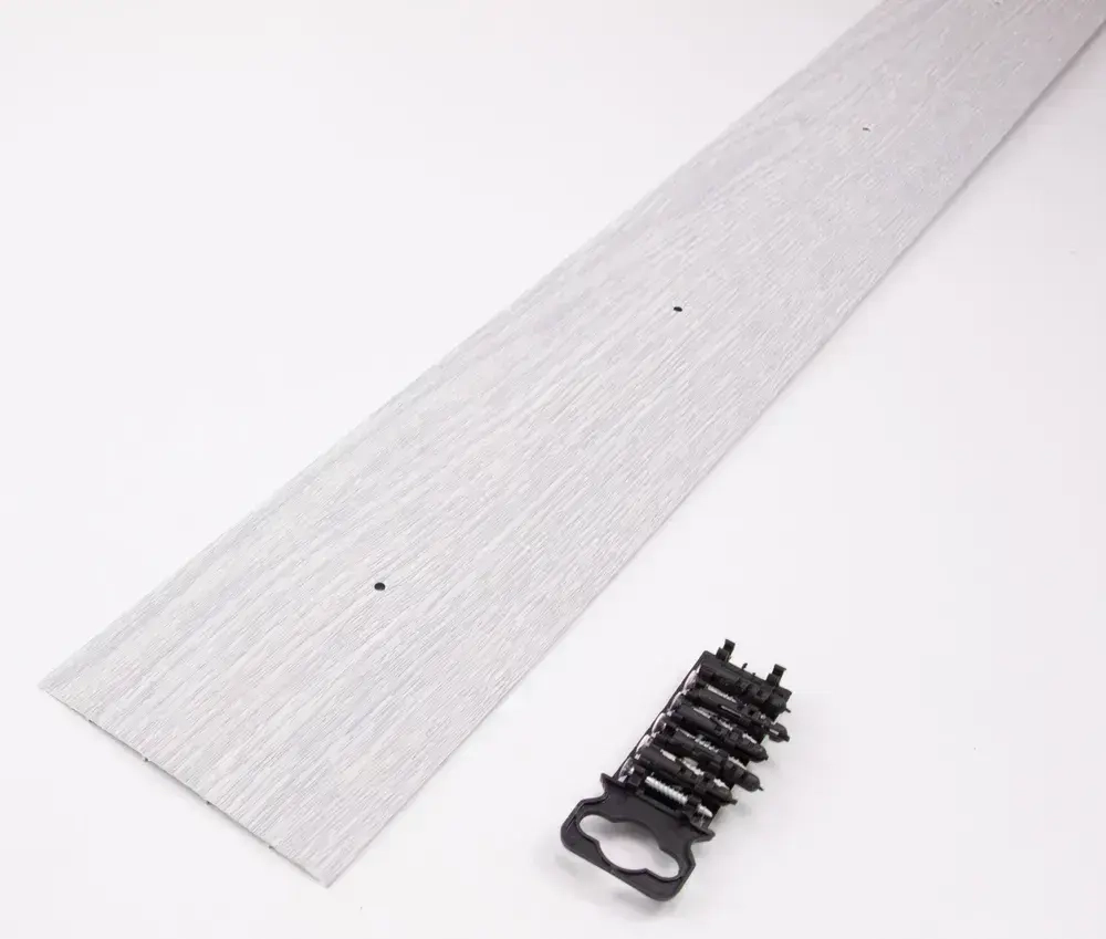 Порог алюминиевый прямой Дуб серый 100мм х 0,9м