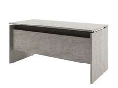 Стол прямой 1600х700х750 D-16 Бетон Чефалу светлый/Трюфель