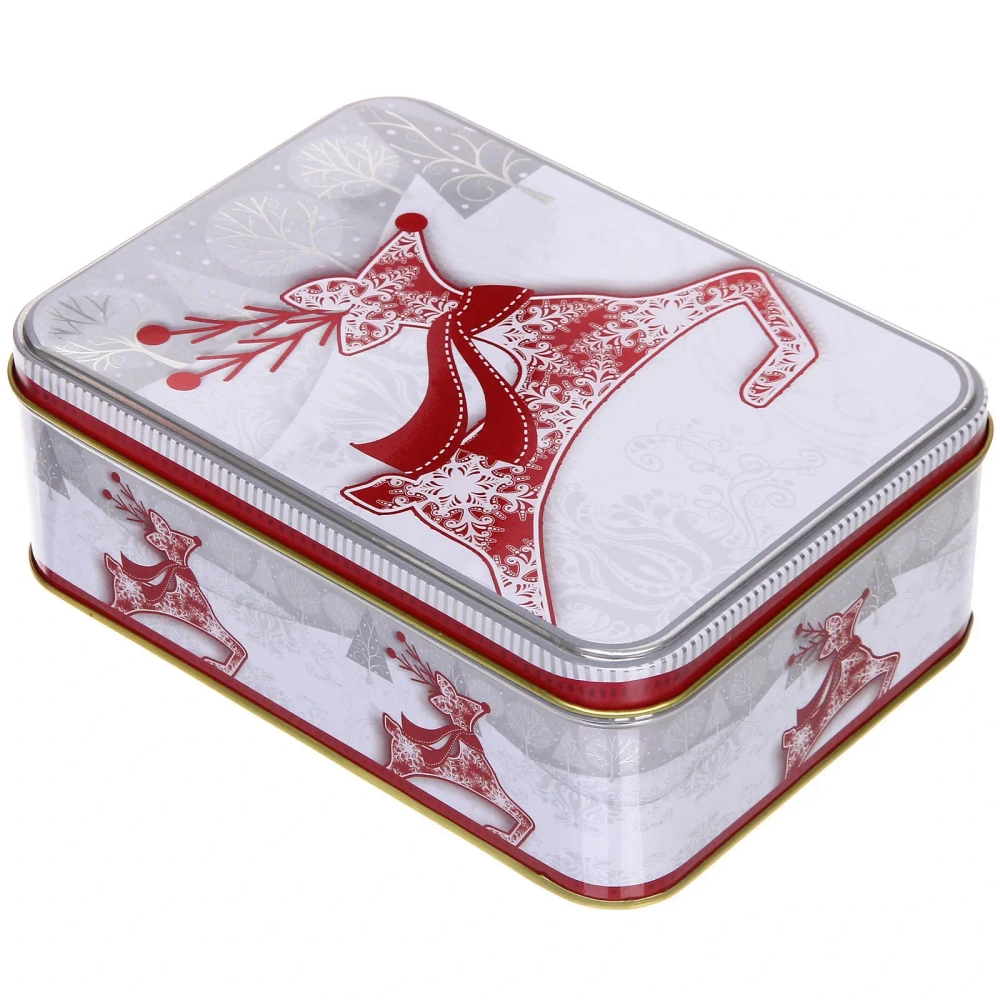 Банка жестяная «Сказочный Олень» 1400мл 18,5*13,2*6,5см