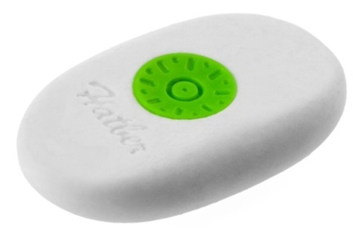 Ластик Hatber ECO, с центровкой, белый, термопластичная резина, 1 шт