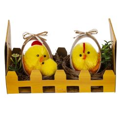GAEM Набор из 2-х изделий декоративных "Гнездо пасхальное" (5,5*5), L11 W6 H6 см