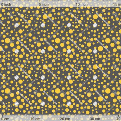 Желтые круги на сером фоне by filaret777 612 DPI