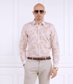 Льняная рубашка Hanson Joop! Jeans - бежевый(30036366)