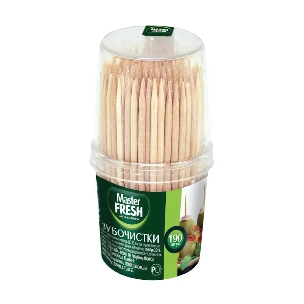 Зубочистки 190 штук Master FRESH