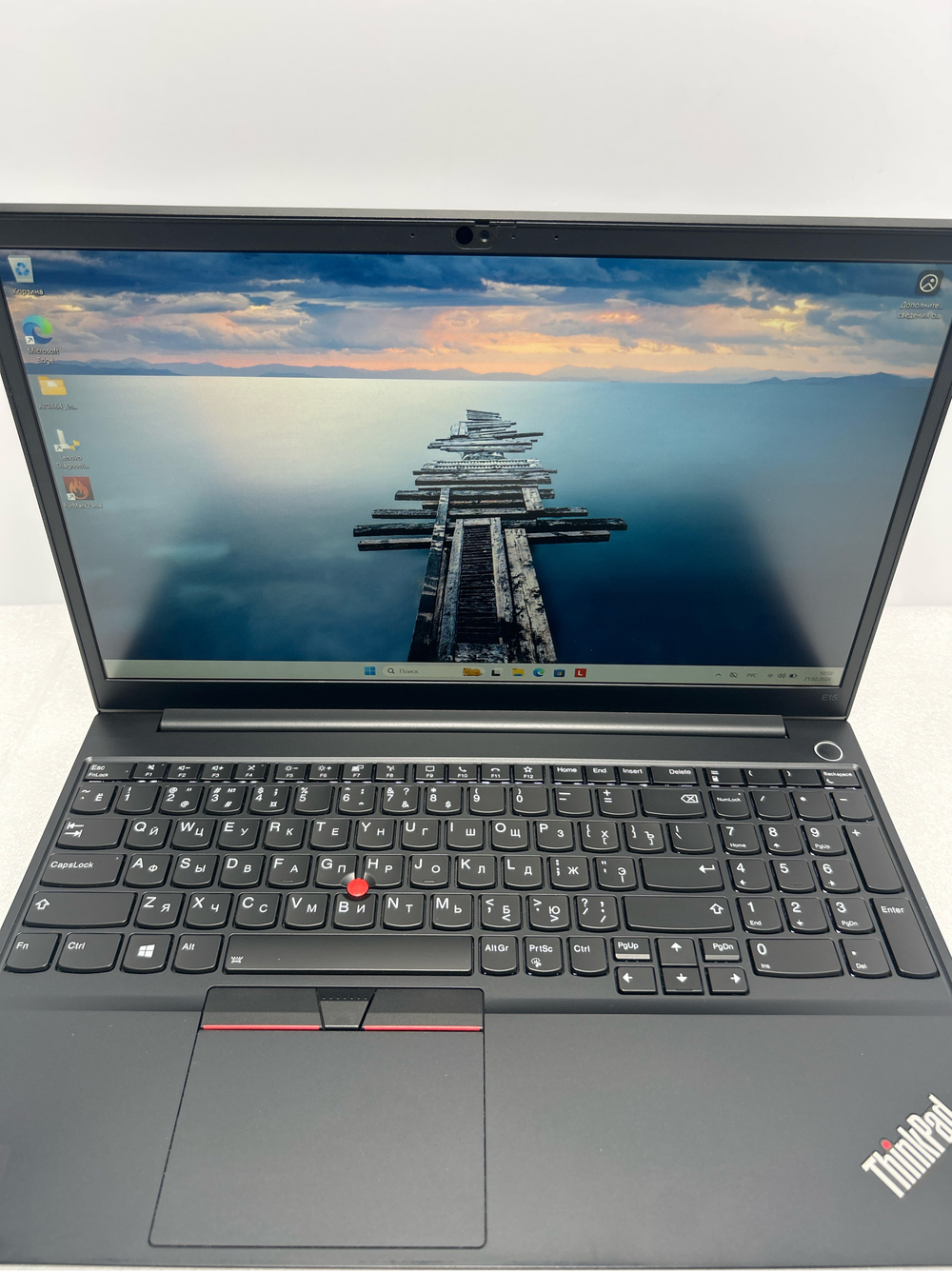 Ноутбук Lenovo ThinkPad E15 Gen 2 (20TD0003RT) 15.6"/Intel Core i5 1135G7/RAM 16GB/SSD 512GB/Intel Iris Xe Graphics/1920*1200/IPS/Windows 11/Подсветка кл-ры: LED/Чёрный. Состояние: Уценка/большой след на матрице от клавиатуры/С1