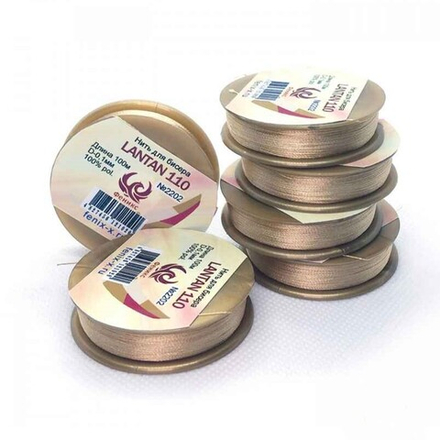 Нить для бисера Lantan 100, №110, песочный, 100 м