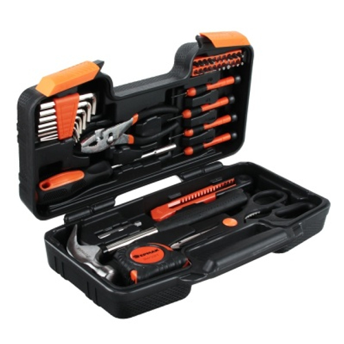 Набор инструментов 39 предметов Домашний Мастер в пластиковом кейсе ЕРМАК ХХ