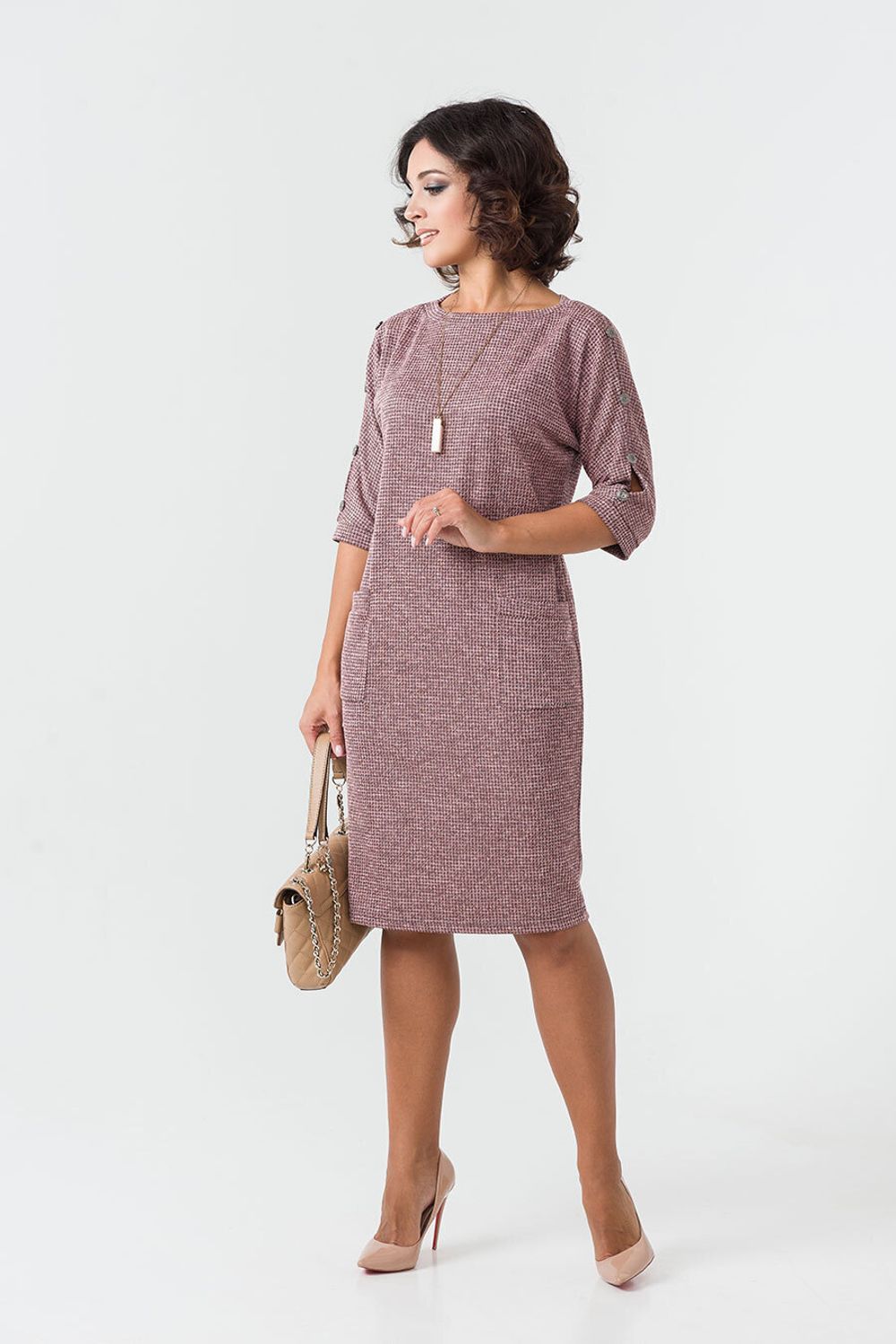 Платье Кирстен (46-64) Serenada роза (Акция)