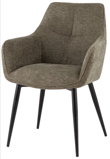 Стул обеденный Adam рогожка серо-зеленый