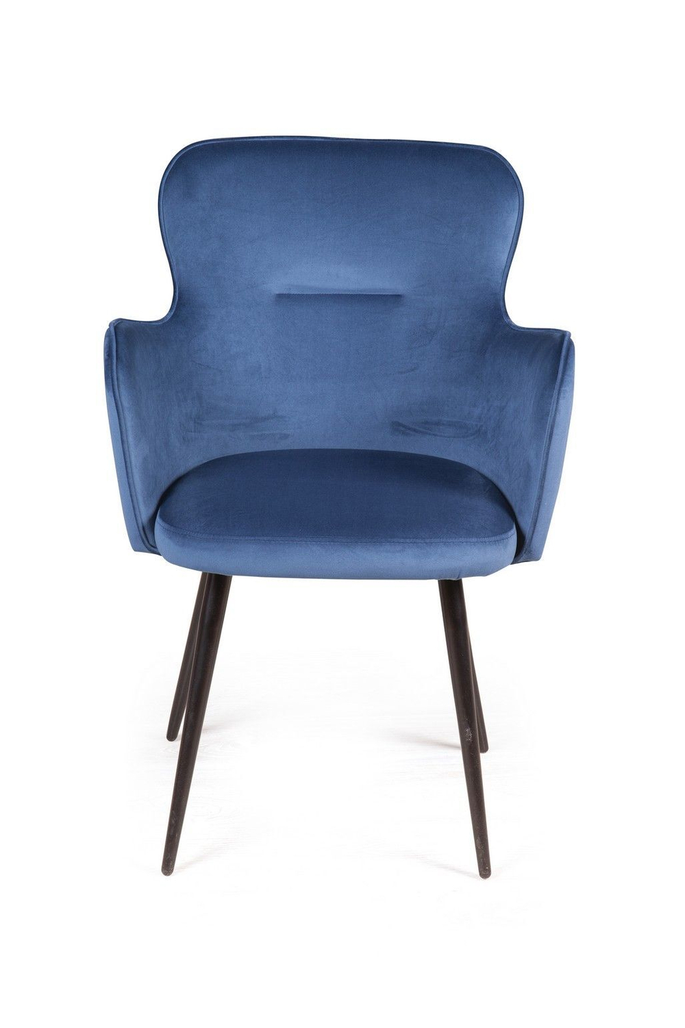 Стул с подлокотниками King, бархат синий 29