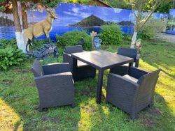 Комплект мебели под искусственный ротанг для отдыха Калифорния «California 4+1»