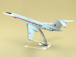 Модель самолета Ту-134 УБЛ (М1:100, ВВС, Красная полоса, звезда на киле)