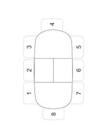 Стол овальный керамический Demimebel Авилон130-175х90х76 черный мрамор, черный