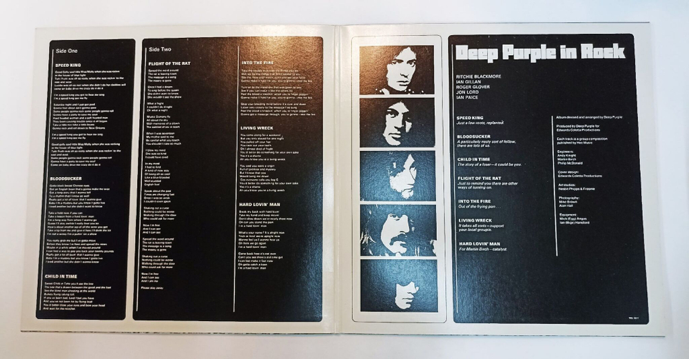 Винтажная виниловая пластинка LP Deep Purple In Rock (Canada 1982)