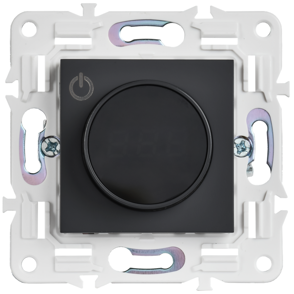 SKANDY Термостат электронный с индикацией SK-T01G графит IEK