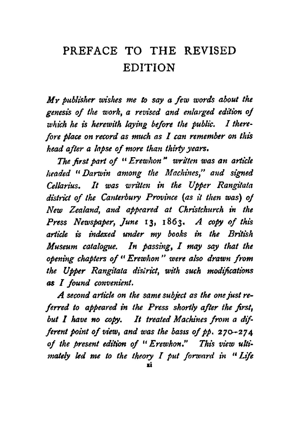 Erewhon: or, Over the range | Butler Samuel