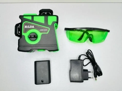 Лазерный уровень/нивелир HilDA 3D 12 линий, single зеленый луч Хилда