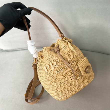 Prada Crochet Mini Bucket Bag