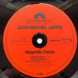 Винтажная виниловая пластинка LP Jean Michel Jarre Magnetic Fields (Германия 1981)
