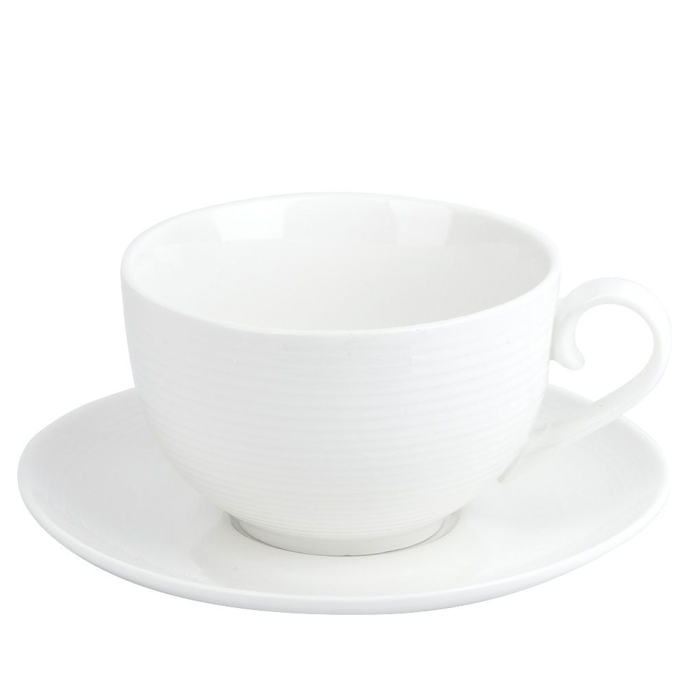 Чашка с блюдцем " " v=310мл. (min6) (фарфор) (транспортная упаковка)