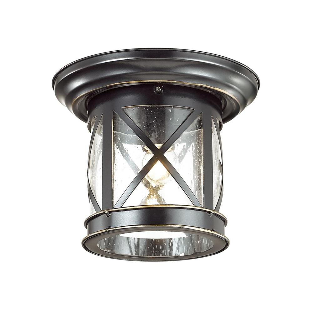 4045/1C NATURE ODL18 701 черный/зол.патина Уличный потолочный светильник IP44 E27 60W 220V SATION