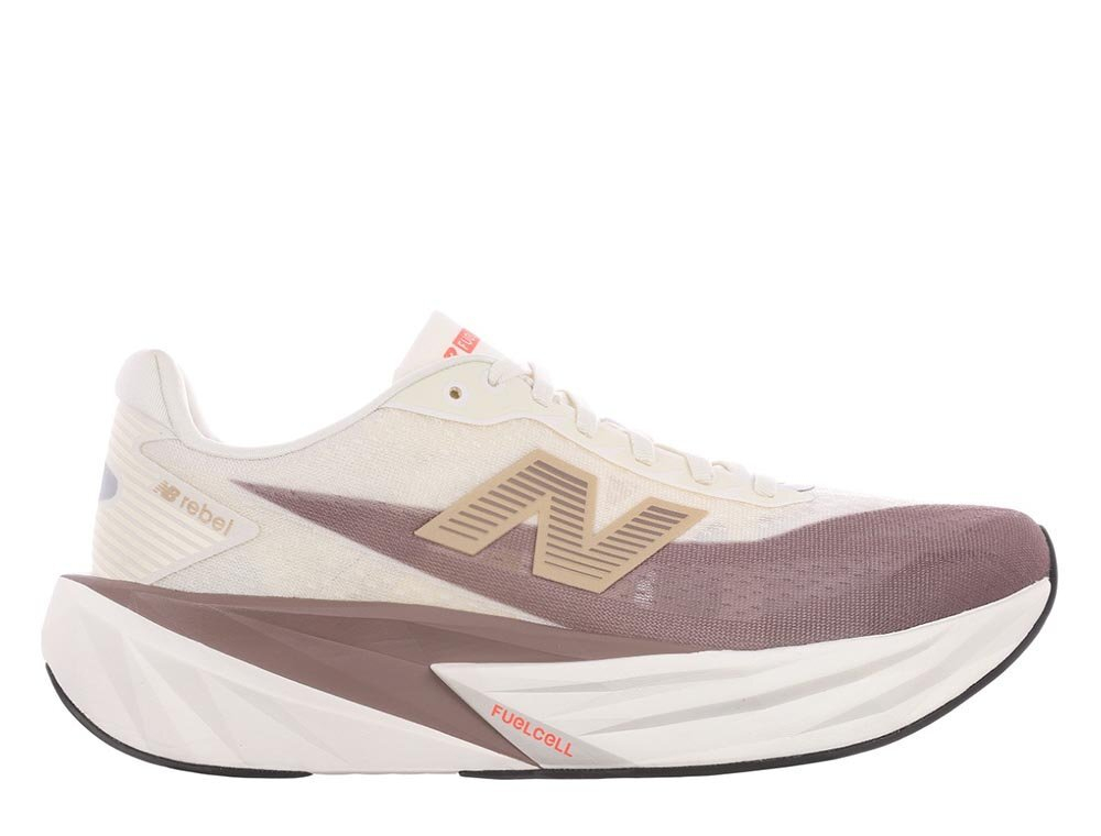 Кроссовки для бега мужские New Balance FuelCell Rebel v5 Кремово-Фиолетовые