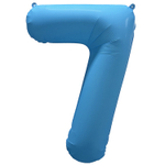 Шар фольгированный Цифра 7 101 см (Голубой)