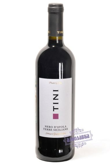 Вино Тини Неро д'Авола красное сухое 0,75л 12%