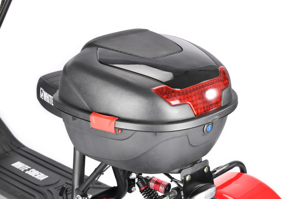 Электроскутер Citycoco White Siberia TRIKE MINI 1500W Красный