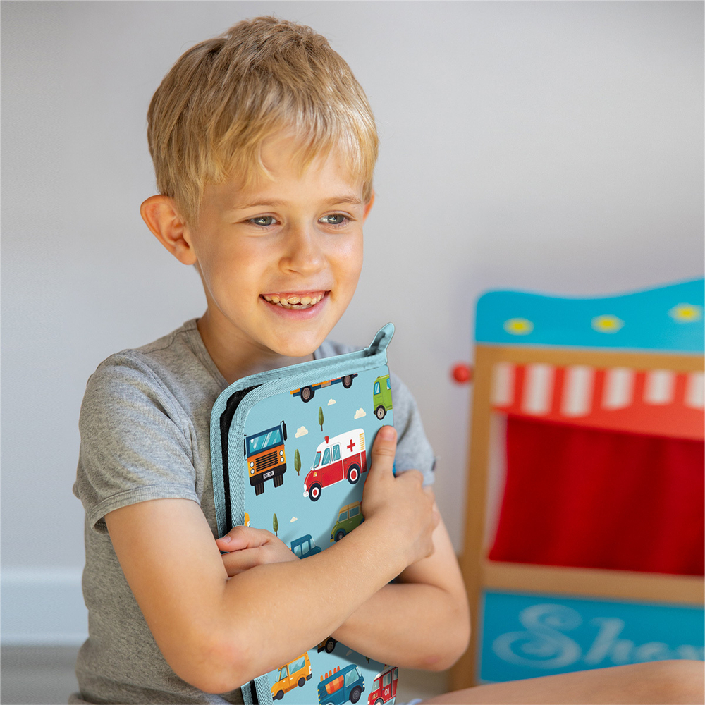 Коврик для переобувания. Машинки принт