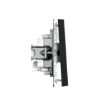 ARTGALLERY 1-клавишный ВЫКЛЮЧАТЕЛЬ, 10АХ, механизм, быстрозажим. клем., КАРБОН