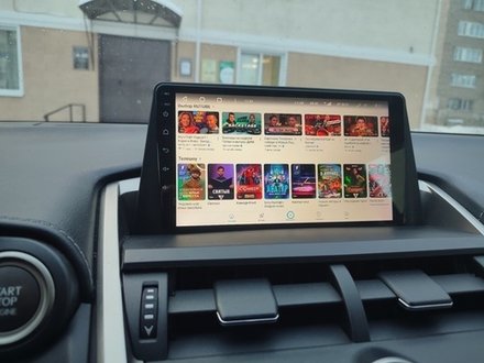 Магнитола для Lexus NX200, NX200t, NX300h 2014-2017 (тачпад) - FarCar GX9-9619B монитор 9.5" 2K QLED на Android 14, TS20, 6+128Гб, CarPlay, 4G SIM-слот