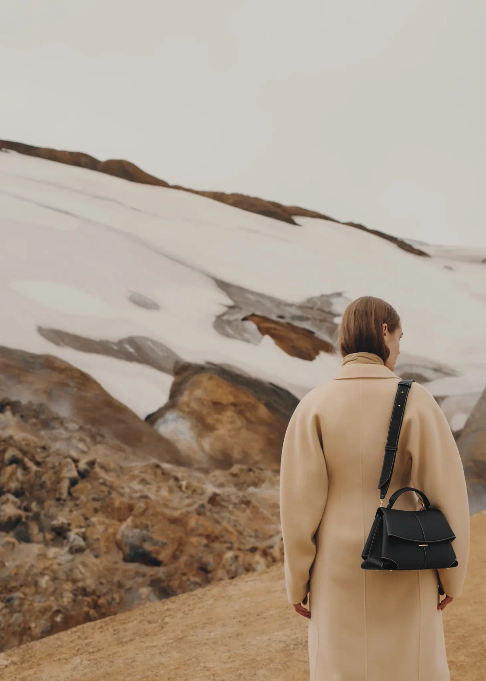 POLENE СУМКА MOKKI, ЧЕРНЫЙ/ЭКРЮ