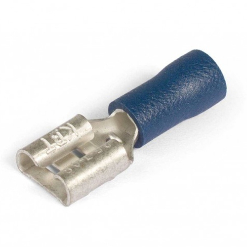 Разъем плоский РПИ-М 2,5-(6,3) под провод 1,5-2,5мм синий [уп.100шт] КВТ 49617