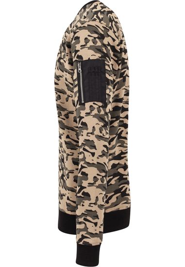 Толстовка URBAN CLASSICS Sweat Camo Bomber Hoody Wood Camo