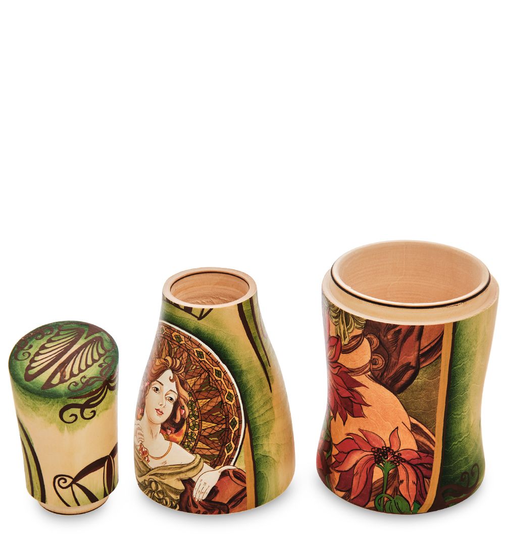 Народные промыслы МР-16/18-B Штоф малый «Альфонс Муха - Драгоценные камни. Рубин»