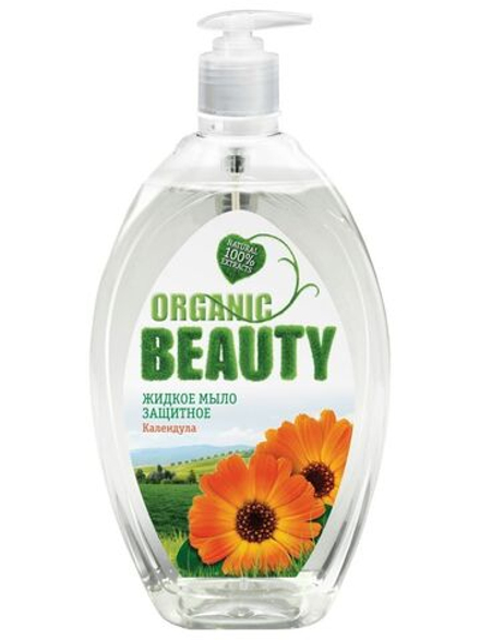 ORGANIC BEAUTY 500мл. мыло жидкое защитное д/всех тип.кожи календула