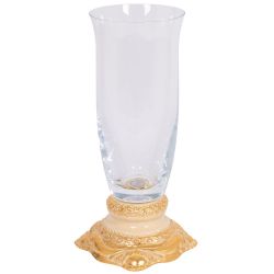 Ваза для цветов Флора с чашей Аура Айвори