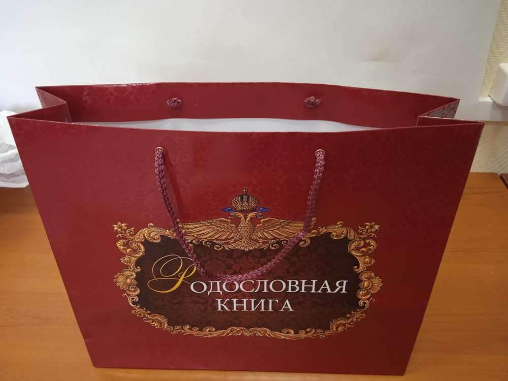 Большая родословная книга семьи "Наследие", натуральная кожа, с накладкой