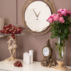 Часы настенные Арт Колор Кремовый белый Амбер