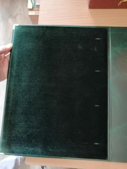 Семейный альбом родословная книга "Застолье", обложка балакрон (малахит)