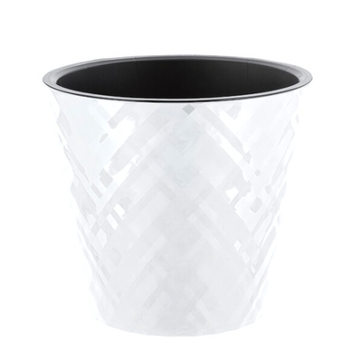 Горшок для цветов InGreen Manhattan D190мм, 3,3л c дренажной вставкой, белоснежный жасмин