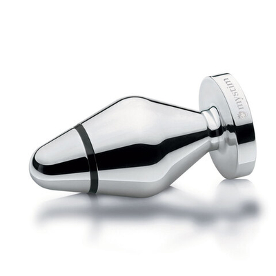 Анальная втулка для электростимуляции Little John - 9 см. (Цвет: серебро)