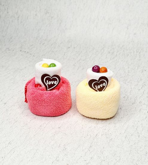 Сувенир полотенце махровое "Тортики", 20*20 см