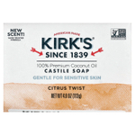Kirk's, кастильское кусковое мыло со 100%-ным кокосовым маслом премиального качества, цитрус, 113 г (4 унции)