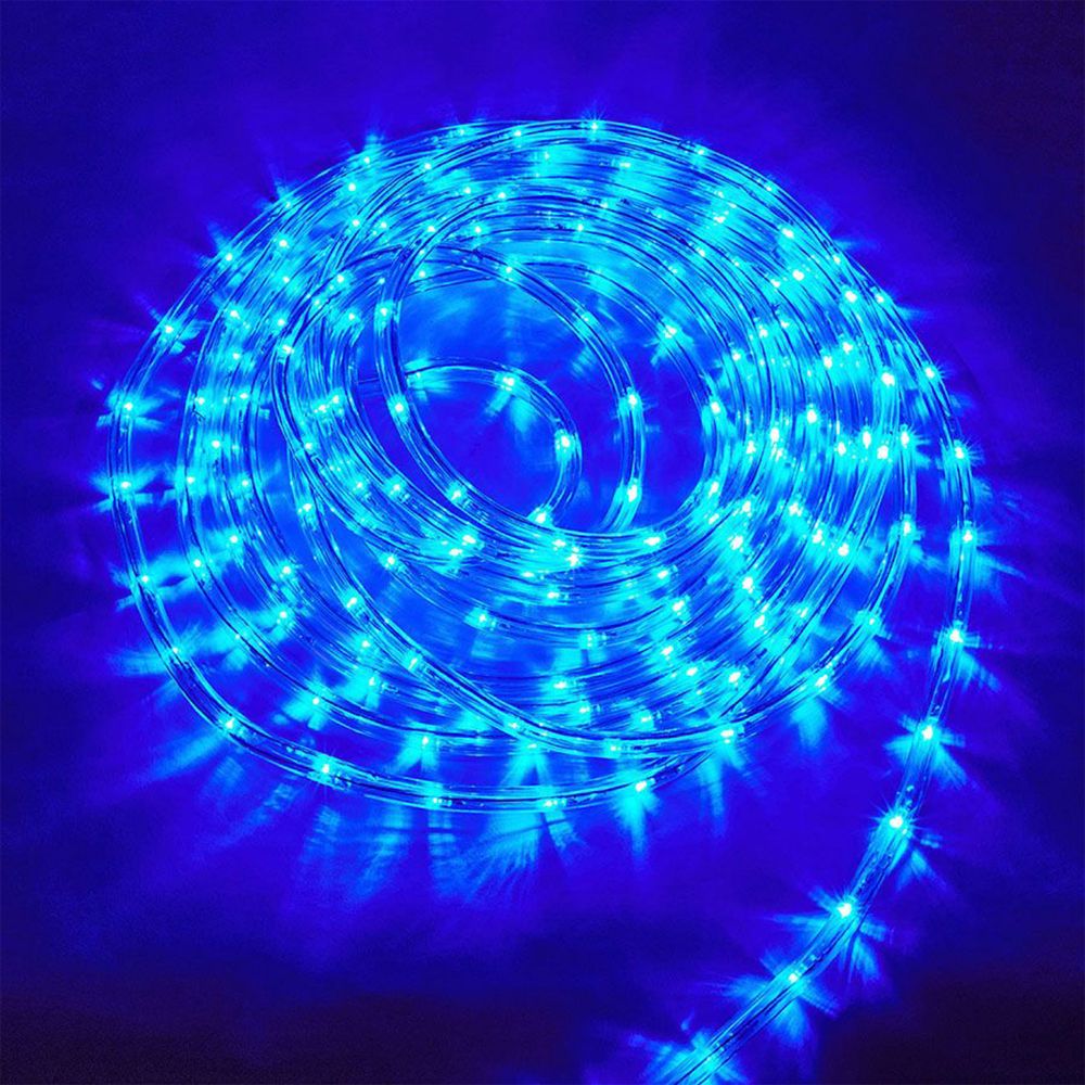 ULD-D50 8M-С08 IP44 BLUE Гирлянда светодиодная Дюралайт. 8м. С контроллером. Синий свет. Провод прозрачный. ТМ Uniel