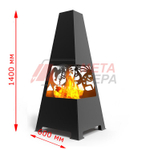 Уличный камин Кокопелли