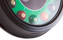 Часы настенные "12 шаров" D30 см (черные), металл